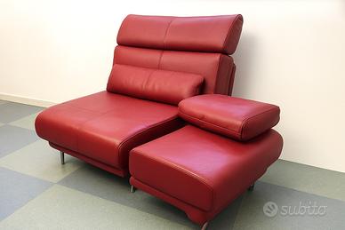 Divano in pelle rosso – Divani & Divani