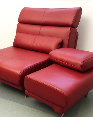 Divano in pelle rosso – Divani & Divani