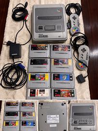 Super Nintendo SNES originale PAL con 8 giochi