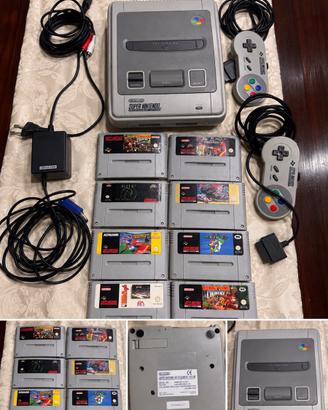 Super Nintendo SNES originale PAL con 8 giochi