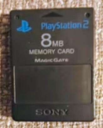 Memory Card Nera Sony originale da 8 Megabyte 