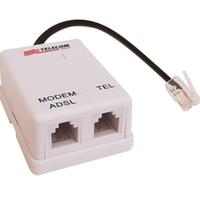 Filtro ADSL Telecom RJ11 Plus