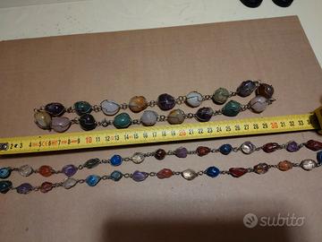 2 collane pietre dure vintage