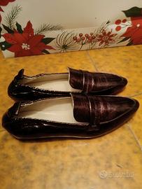 Mocassino Pelle Bordeaux 