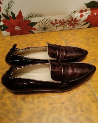 Mocassino Pelle Bordeaux 