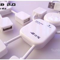 USB HUB 4 port 2.0 Ciabatta Omino Prese Multiple