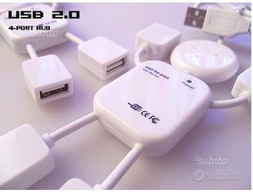 USB HUB 4 port 2.0 Ciabatta Omino Prese Multiple