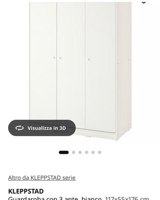 Armadio Ikea bianco 3 ante