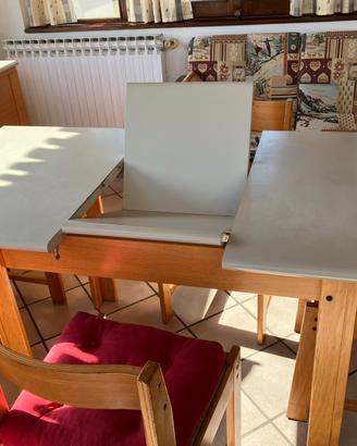 Tavolo cucina allungabile + 6 sedie