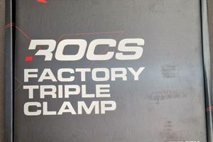 piastre forcelle X TRIG nuove con riser per honda