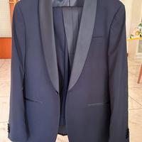 smoking da uomo blu taglia 46 slim