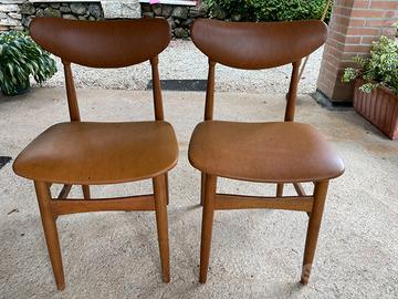 Coppia di sedie anni 50 vintage/antiquariato