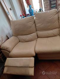 Divano pelle 3 posti