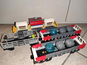 lego 4 carri treno merci custom