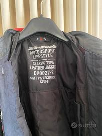 Giacca pelle moto spidi