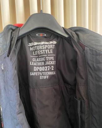 Giacca pelle moto spidi