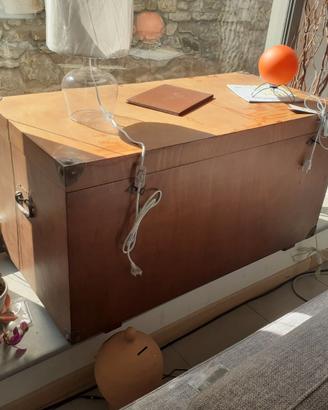 Baule in legno primi 900 completamente restaurato