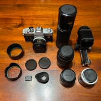 Canon FTb QL con set obiettivi FD