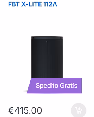 FBT X-LITE 112A SPEDITO GRATIS