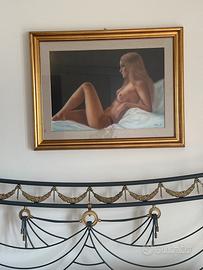 Quadrio di M. Piniello cornice in legno nuovissimo