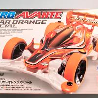 Mini4wd Aero Avante Clear Orange Special