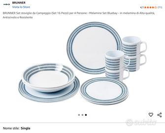 piatti e tazze Brunner+posate+bicchieri