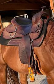 Sella reining Tripple W Platinum