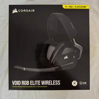 Cuffie gaming corsair void rgb elite wireless