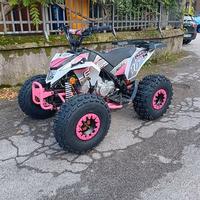 NUOVO QUAD MADIX 125cc RUOTE 8 ROSA/BIANCO