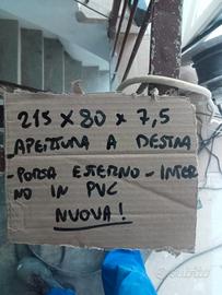 PORTA ESTERNO/INTERNO IN PVC APERTURA A DX