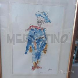 QUADRO ACQUERELLO GIANFRANCO MISSIAJA TARTAGLIA