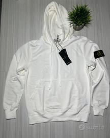 Felpa stone island bianca M