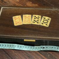 Scatola porta carte da gioco anni ‘50