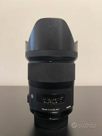 Sigma art 35mm f1.4 Nikon