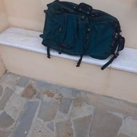 zaino multi tasche ,stendino,  2 carrelli spesa