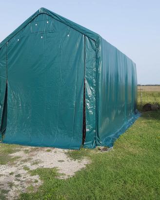 Gazebo copertura 3,5x8 m PVC900 TEX SUPER Completo