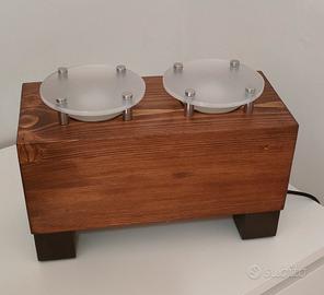 Lampade in legno autocostruite