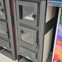 Stufa a Legna con Forno 12kw 2 Colori Nuove 