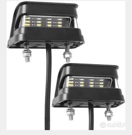 Coppia luci targa  12v-24v ETUKER Camper Rimorchi