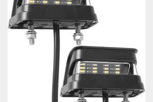 Coppia luci targa  12v-24v ETUKER Camper Rimorchi