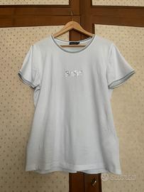 T shirt Basile puro cotone bianca nuova L