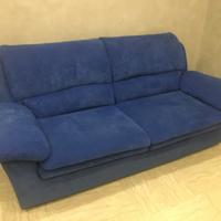 Divano 2 posti blu artigianale