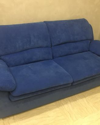 Divano 2 posti blu artigianale