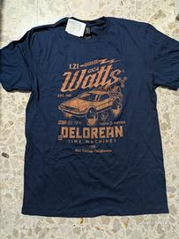 T-shirt nuova Qwertee DeLorean Ritorno al futuro M