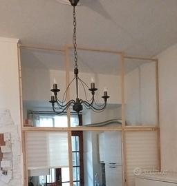 lampadario in ferro battuto 