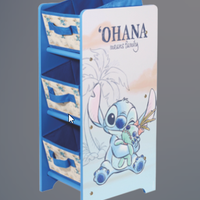 DISNEY - SCAFFALE 3 CASSETTI STITCH