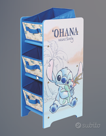 DISNEY - SCAFFALE 3 CASSETTI STITCH
