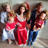 Barbie famiglia cuore anni 80