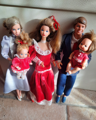 Barbie famiglia cuore anni 80