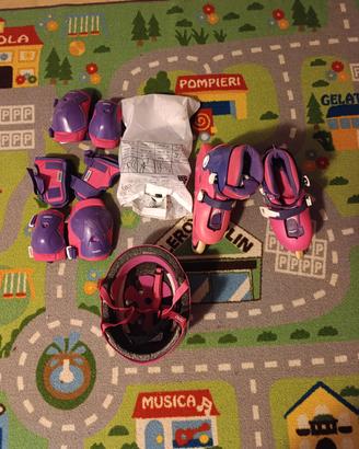 Rollerblade casco e protezioni Oxelo